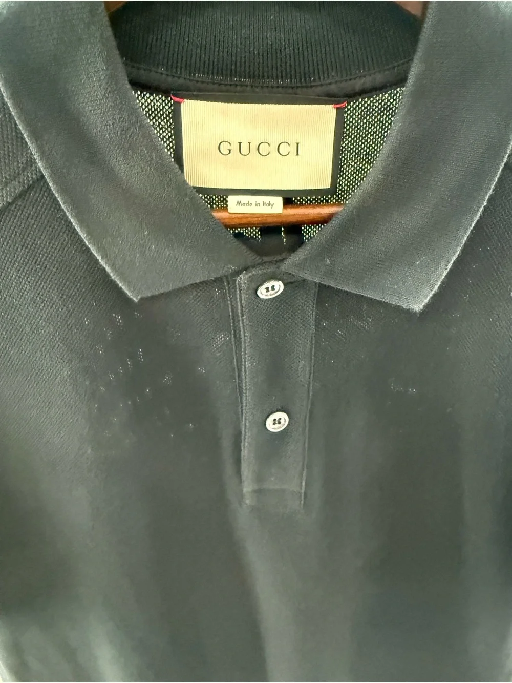 Gucci Black Short-Sleeve Polo